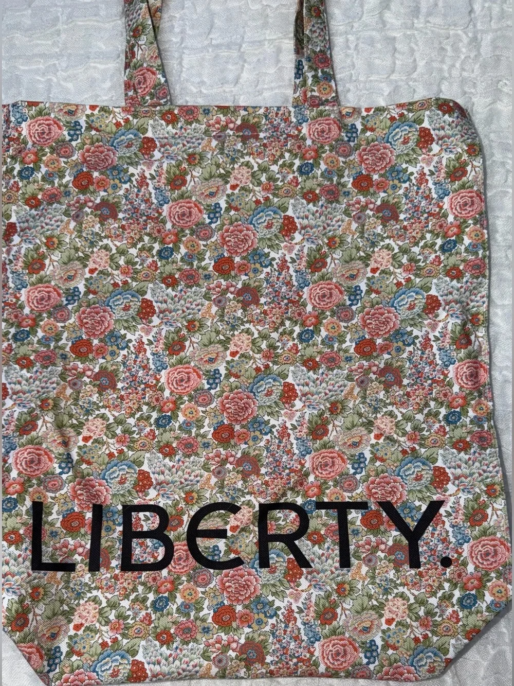 Liberty London Elysian Day Cotton Floral Print Cotton Tote